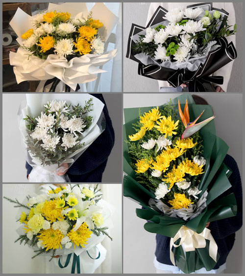 山东济宁曲阜市陵城镇北驻村白事花束代送